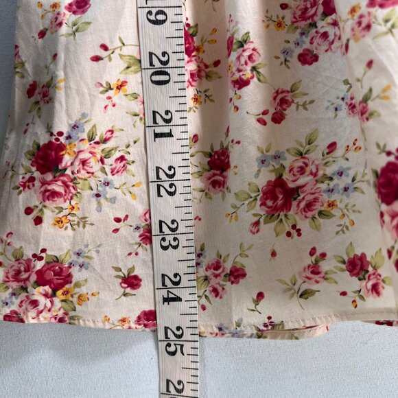 Tuckernuck Hyacinth House Addison Blouse in Cream Floral Ruffle Neck Size Medium - Picture 11 of 11